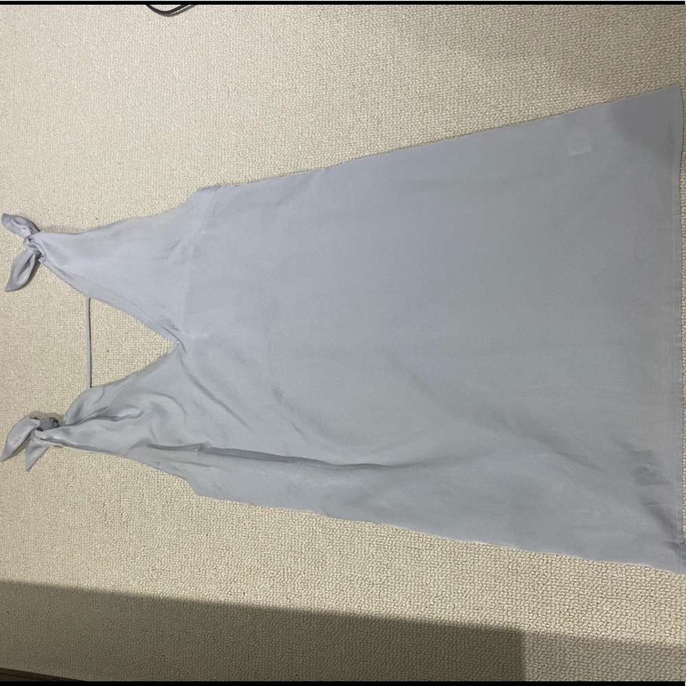 Grey Tie Strap Dress